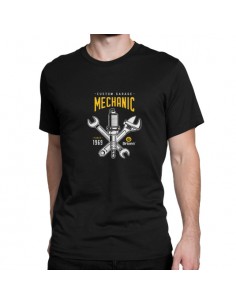 Remera hombre modelo Mechanic Driven negra